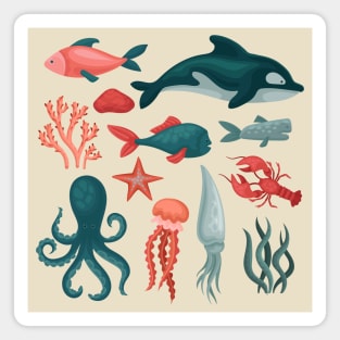 Sea Animals Collection Magnet